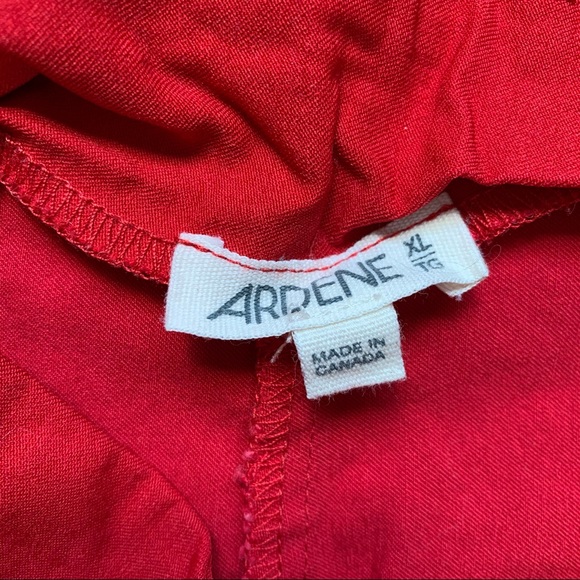 Red High Waisted Shorts - Picture 3 of 4